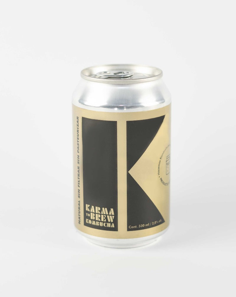 Lata Jun kombucha karma to brew miel y té verde uruguay