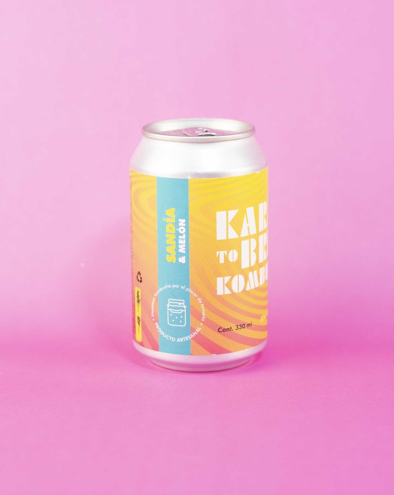 Lata kombucha karma to brew sabor Sandia melon uruguay